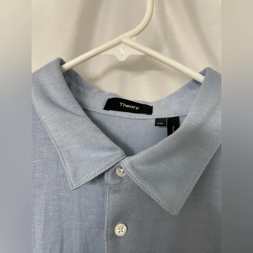 Theory Bron C. Anemone Regular Fit Polo Shirt‎ size XXL